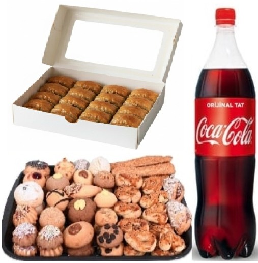 1 kg Cevizli Baklava Dahil Kuru Pasta Menüsü