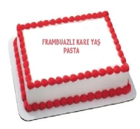 Damakta Unutulmaz Lezzet 15 Kişilik Frambuazlı Pasta